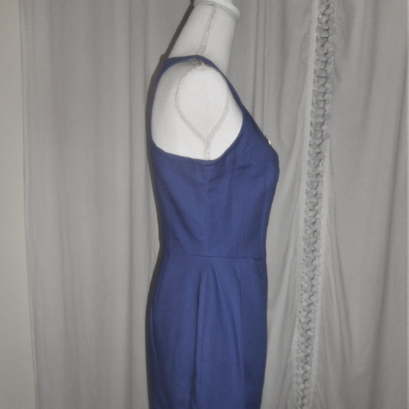Worthington Blue Zipper Front Sheath Dress NWT 6P - Picture 3 of 8